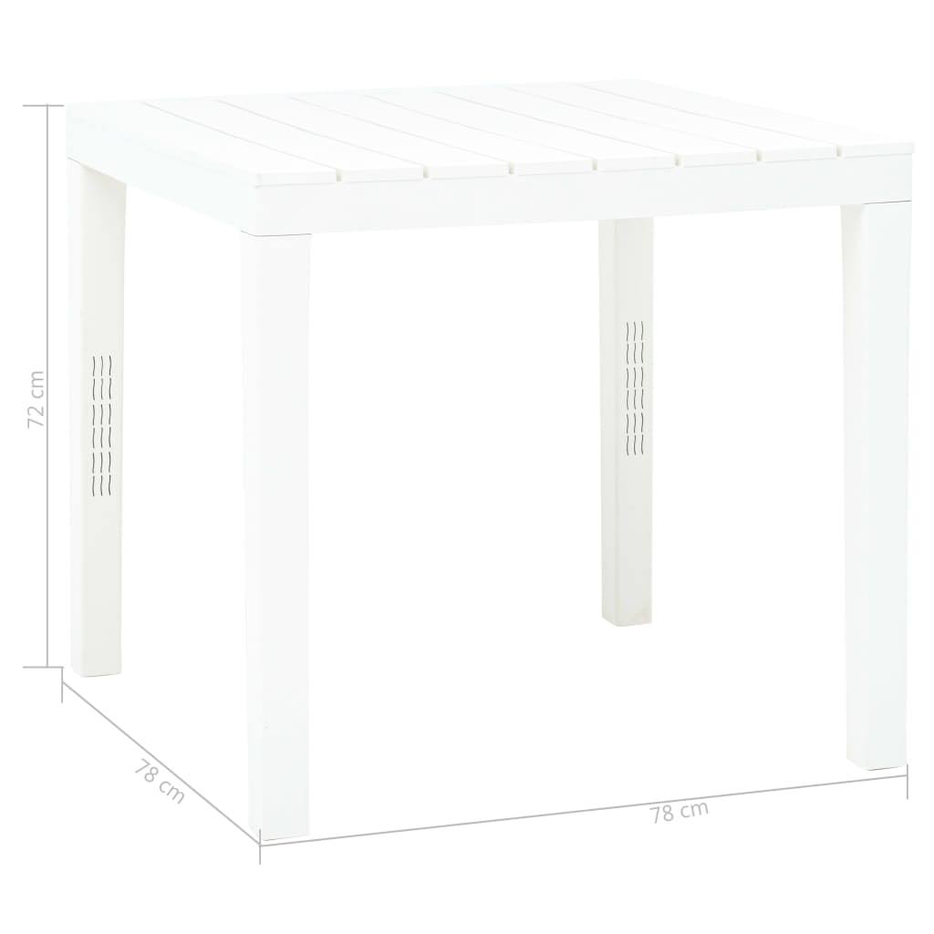 Mocca Plastic Garden Table P317382