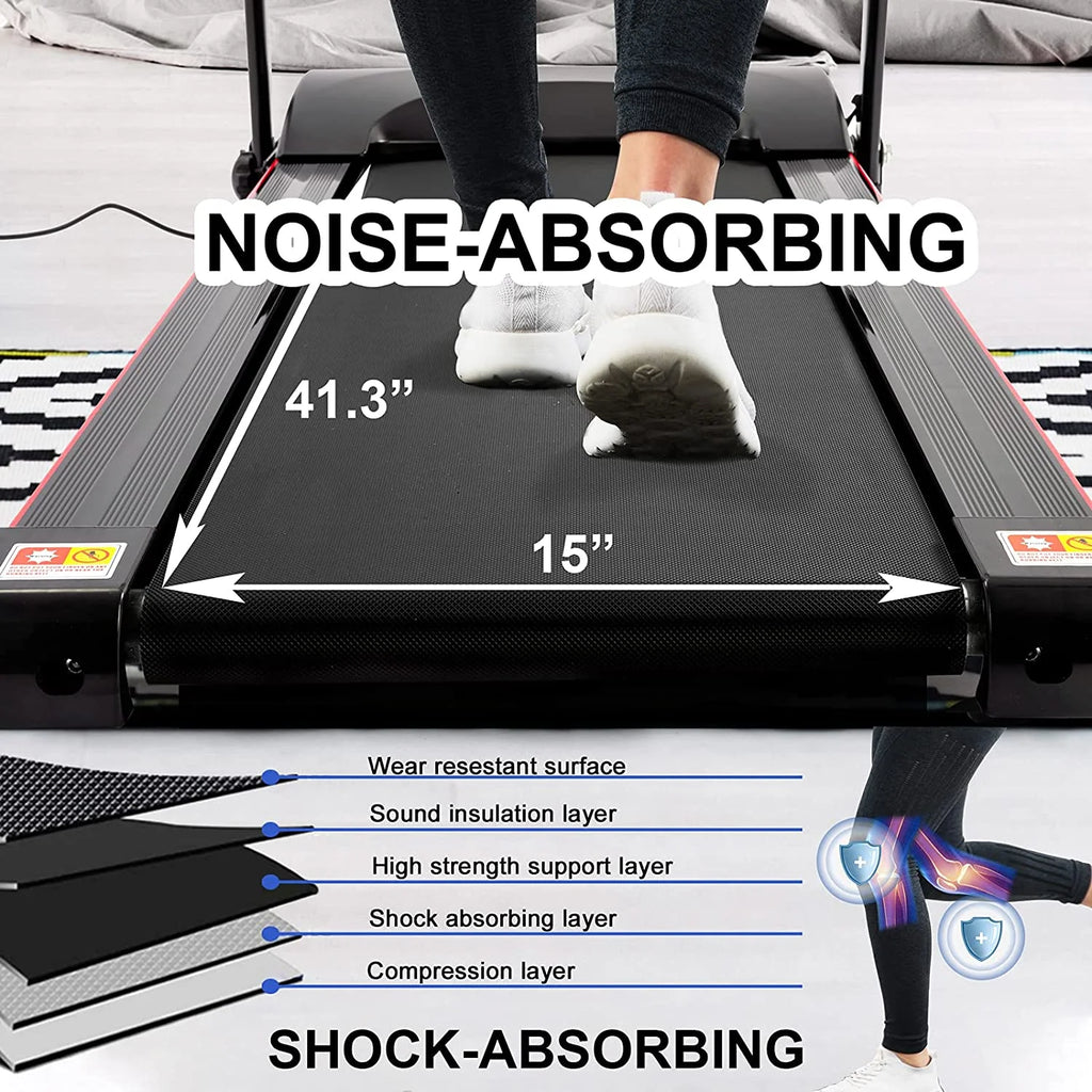 Foldable Treadmill with Incline and Bluetooth Q557815