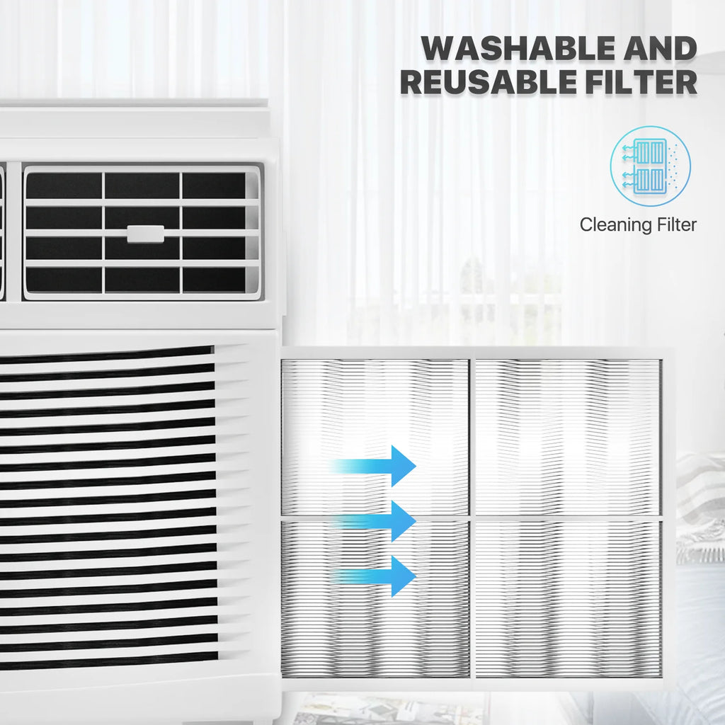 5,000 BTU Mechanical Window Air Conditioner with Multi-Speed Fan, White X642