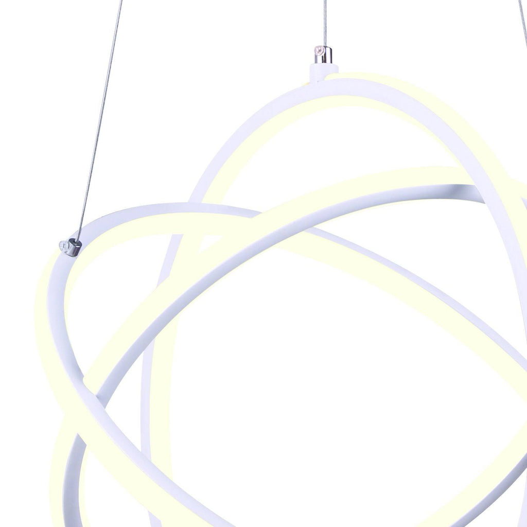 Black LED Chandelier P324