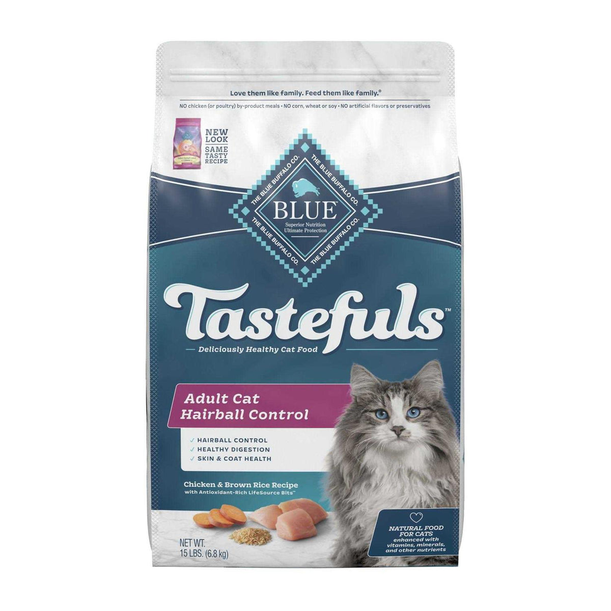 Blue Indoor Hairball Control Dry Cat Food H9192