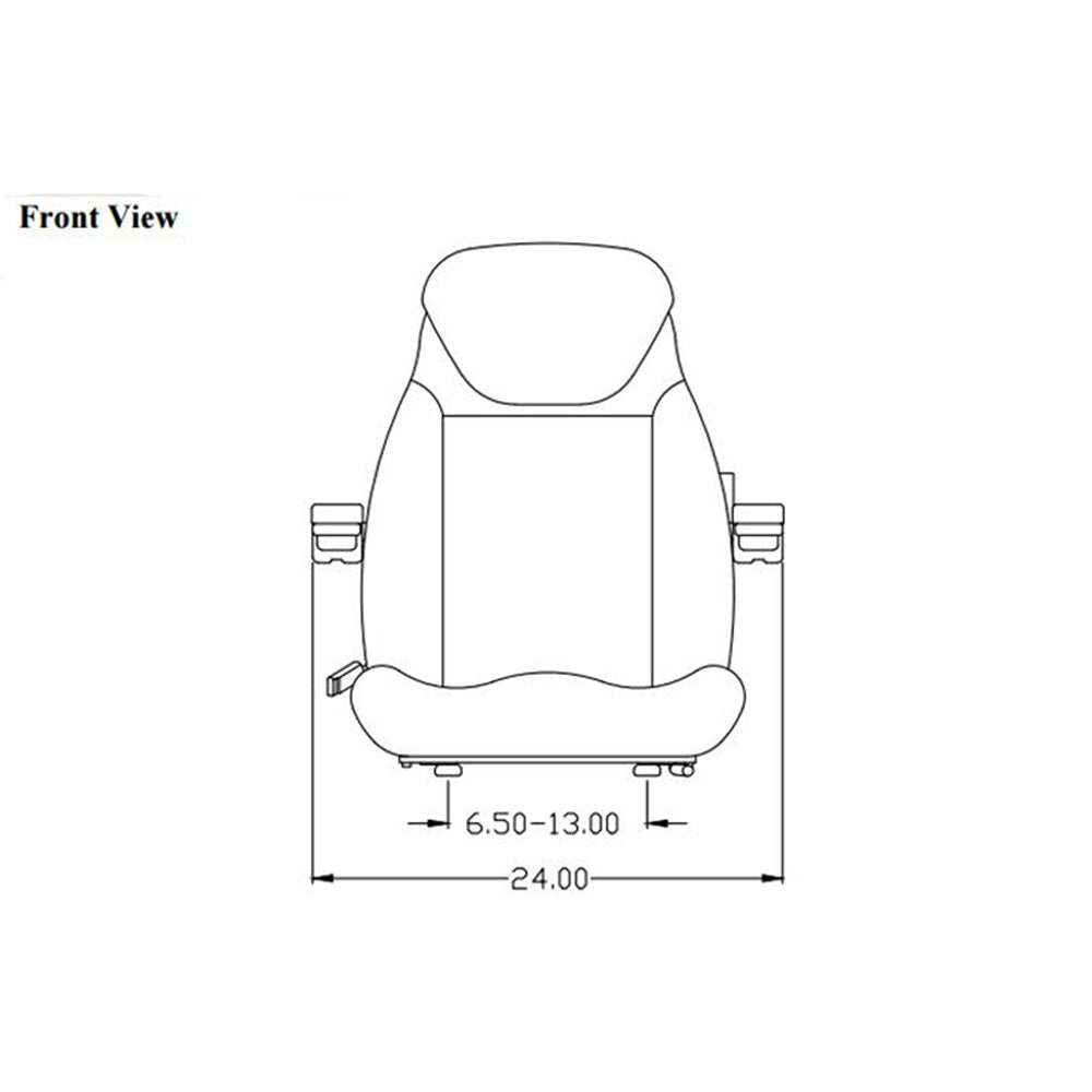 Seat Assembly for Case Loader Backhoe 480 H50391