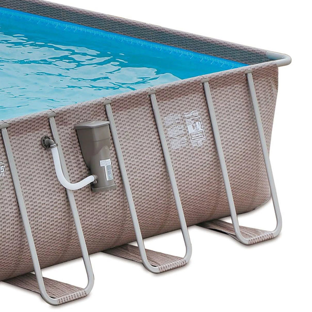 24 x 12 x 4.5' Rectangle Above Ground Frame Swimming Pool Set Z220085