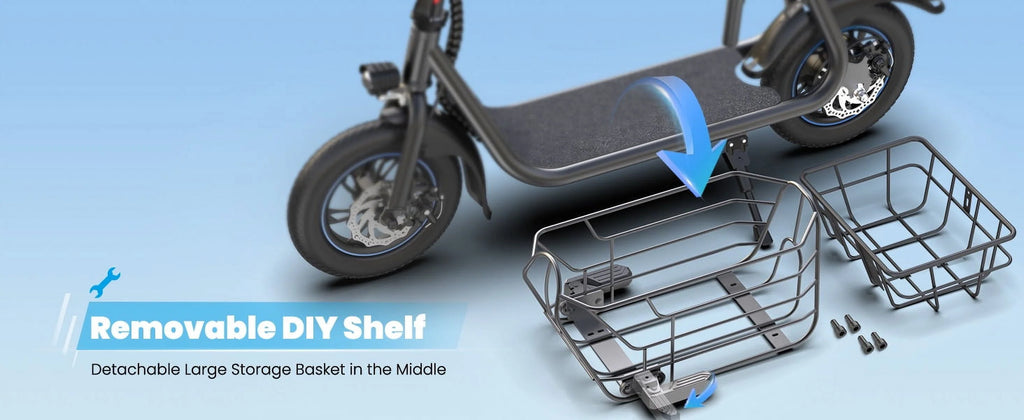450W Electric Scooter with Seat and Basket S92509
