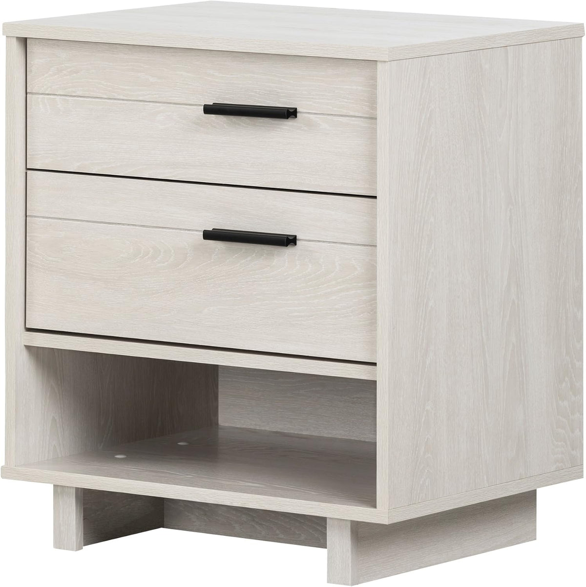 Winter Oak Nightstand with Cord Catcher C512