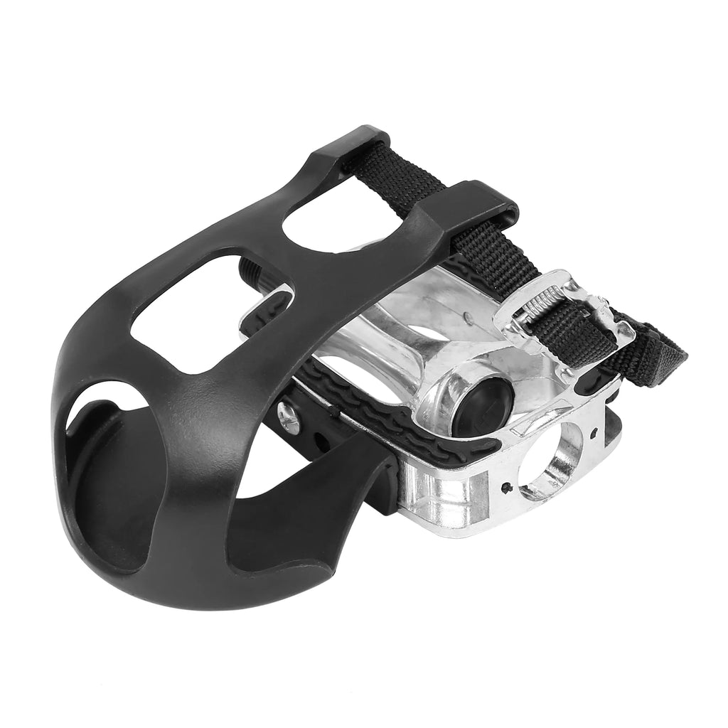9/16'' Platform Bicycle Pedals with Toe Clip Foot Straps Y504119