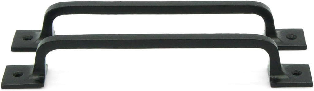 Black Cast Iron Pull Handles 12 inch Set of 2 T836