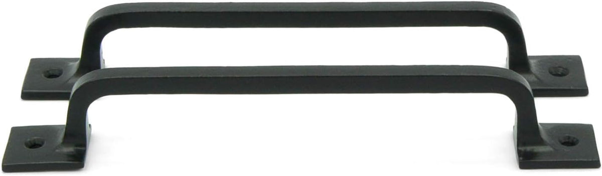 Black Cast Iron Pull Handles 12 inch Set of 2 T836