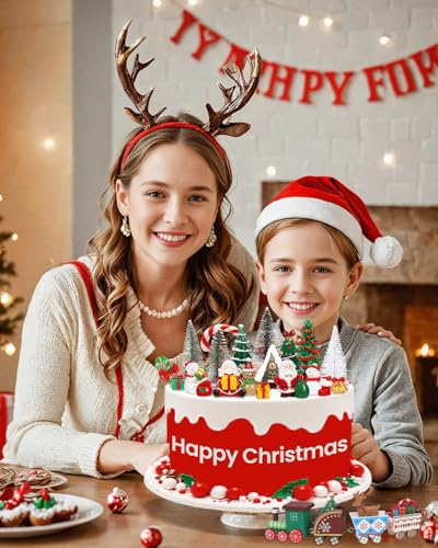 19 Piece Christmas Cake Decorations Set D968