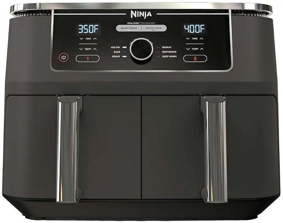 Ninja Foodi 6 in1 10qt XL 2 Basket Air Fryer DualZone Technology - Grey K409