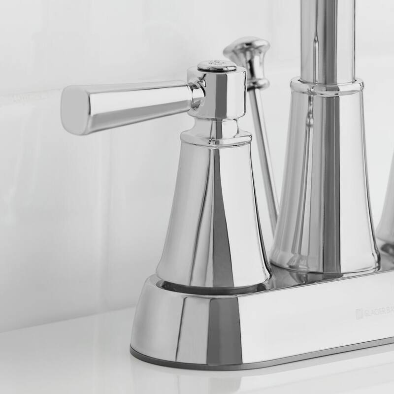 Chrome Double Handle High-Arc Bathroom Faucet H89574
