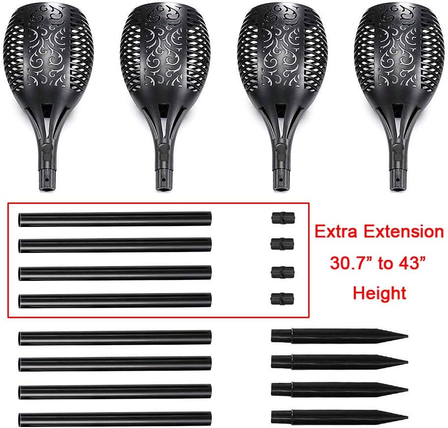 43 LED Solar Torch Lights (6 Pack) F776