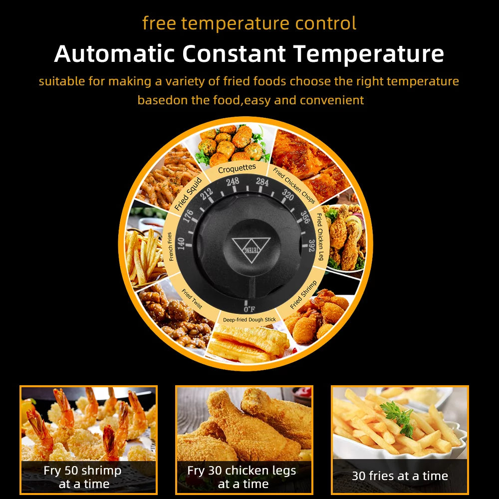 12.5QT Stainless Steel Electric Deep Fryer U4072