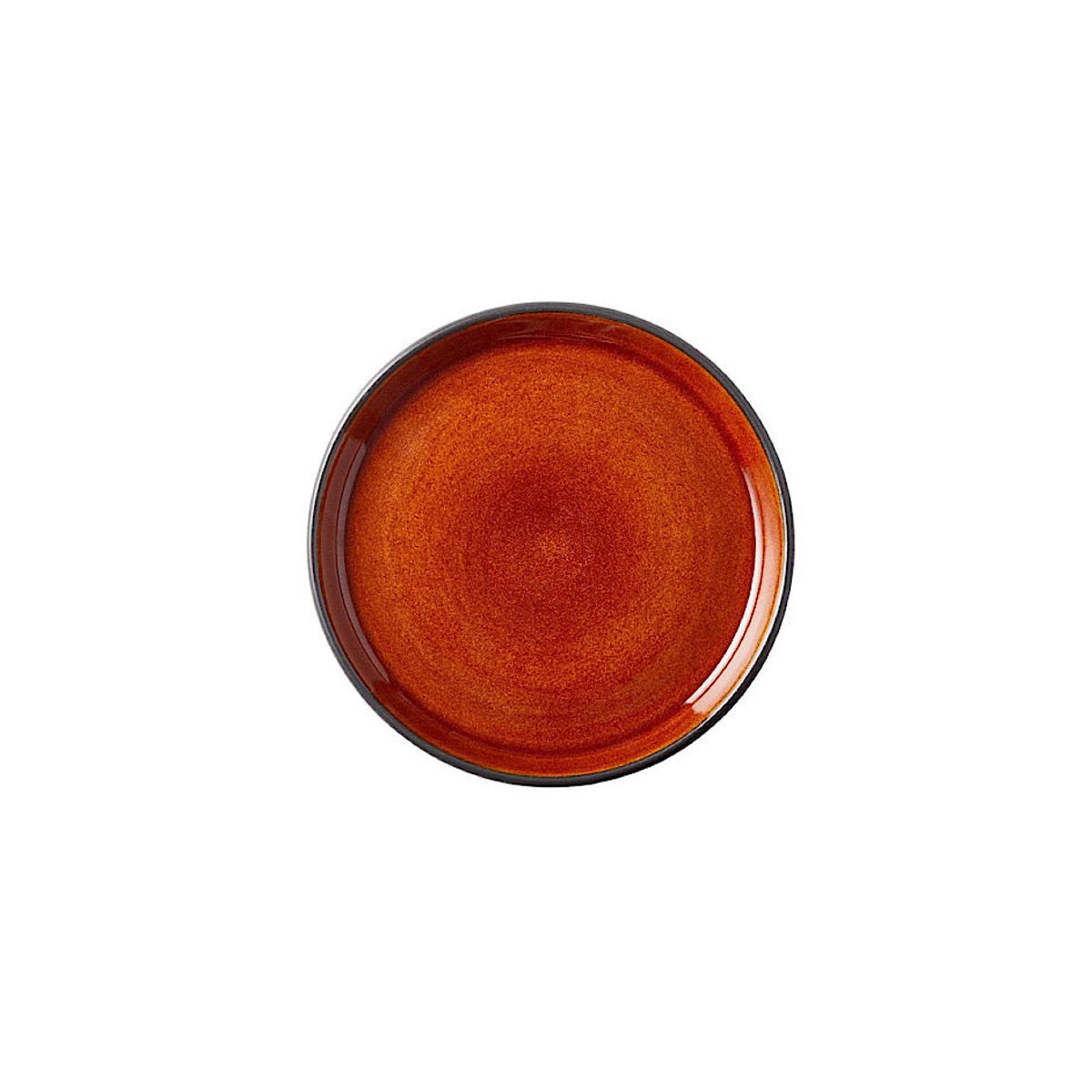 Stoneware Plate 17cm Black, Amber D216