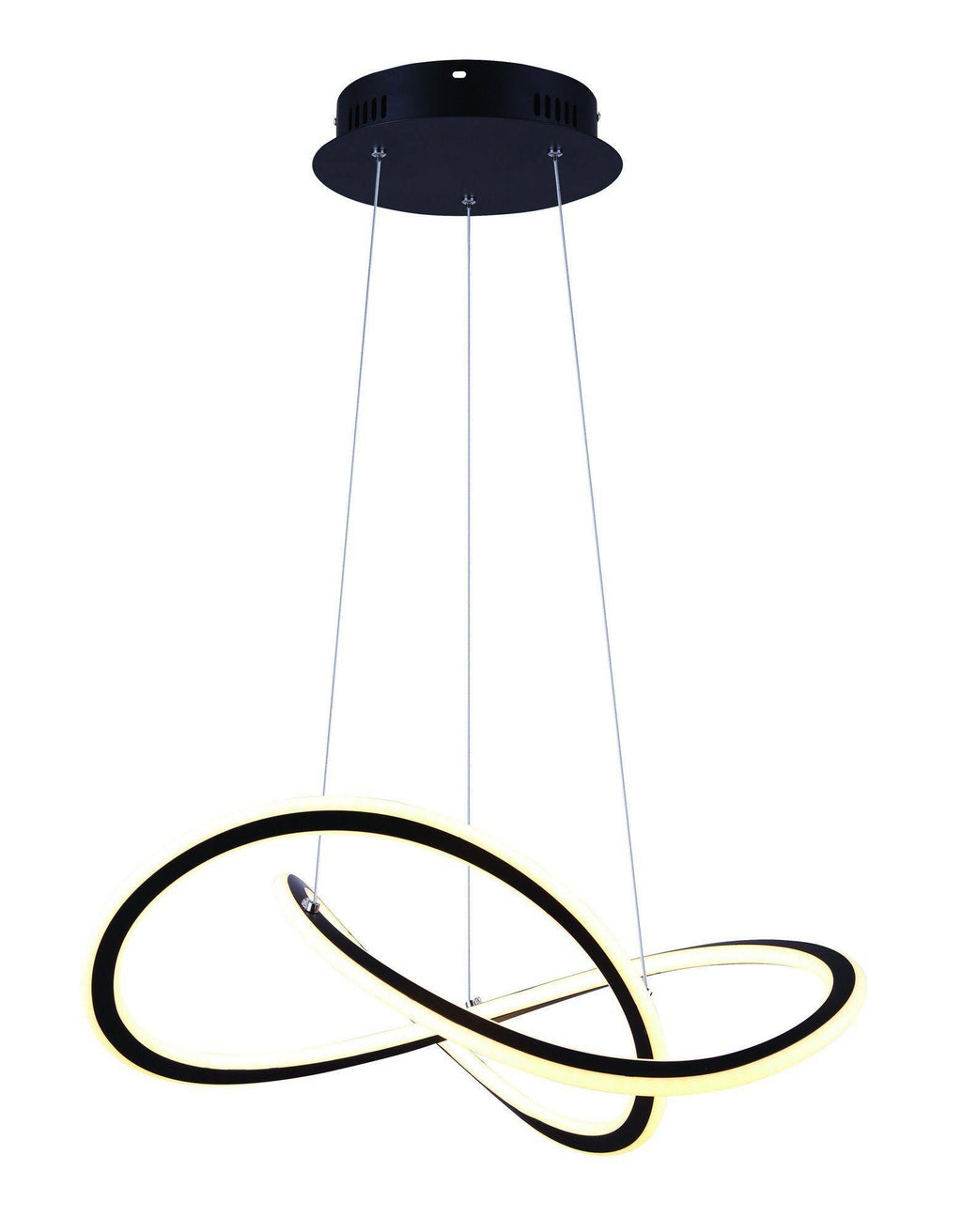 Black LED Chandelier P324