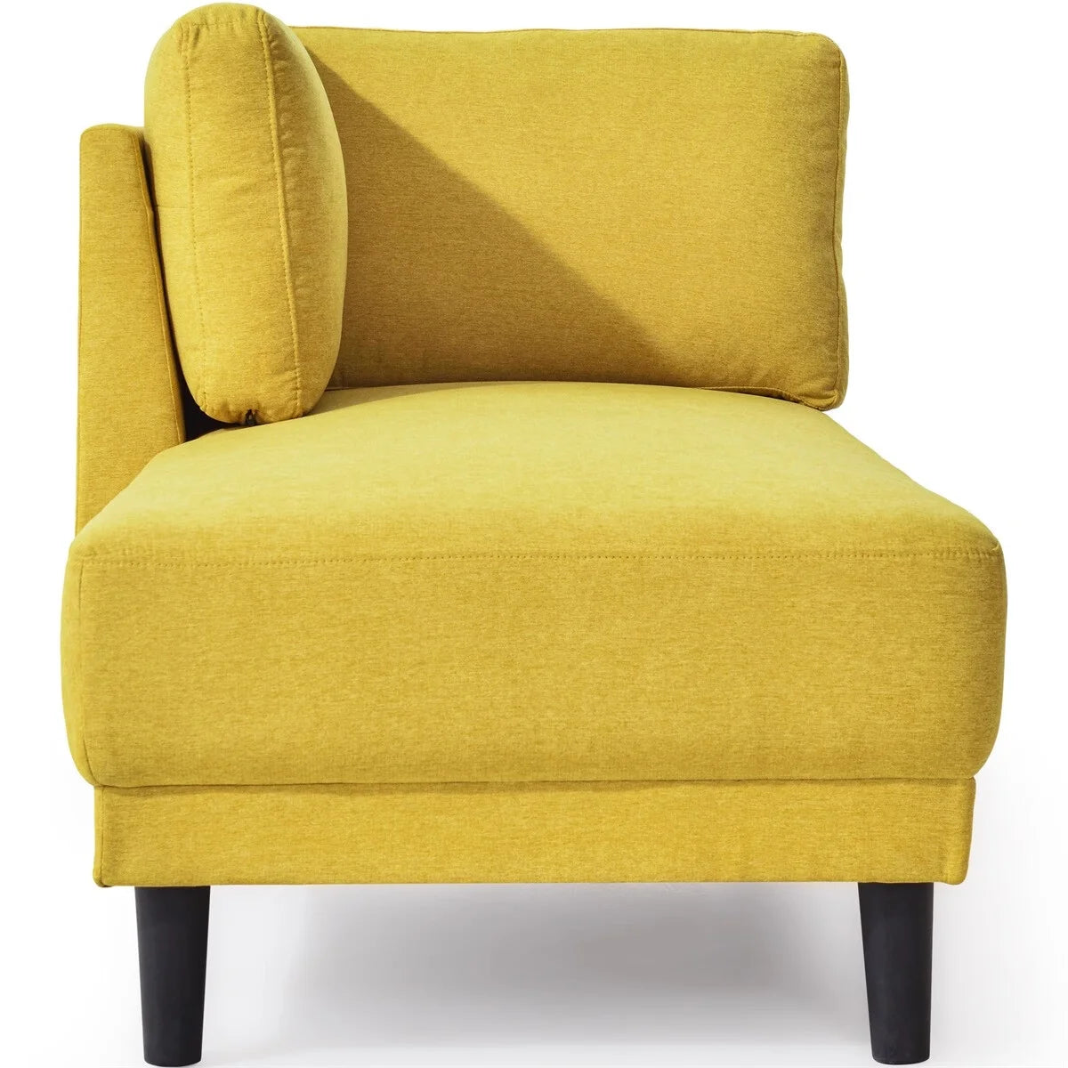 65" Mid-Century Modern Fabric Corner Lounge Chair T316
