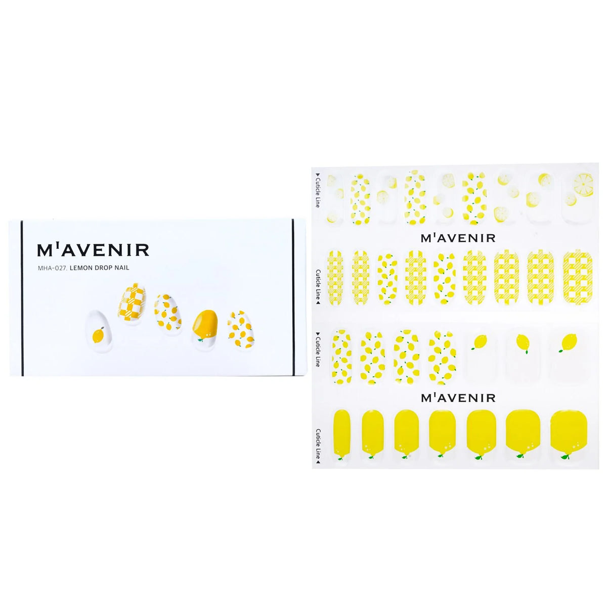 Yellow Pumpkin Nail Sticker 32pcs T919