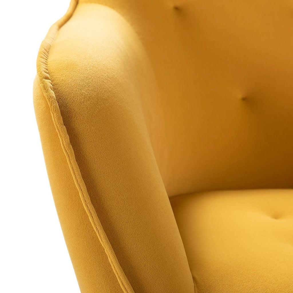 Black Swivel Task Chair with Tufted Back D340