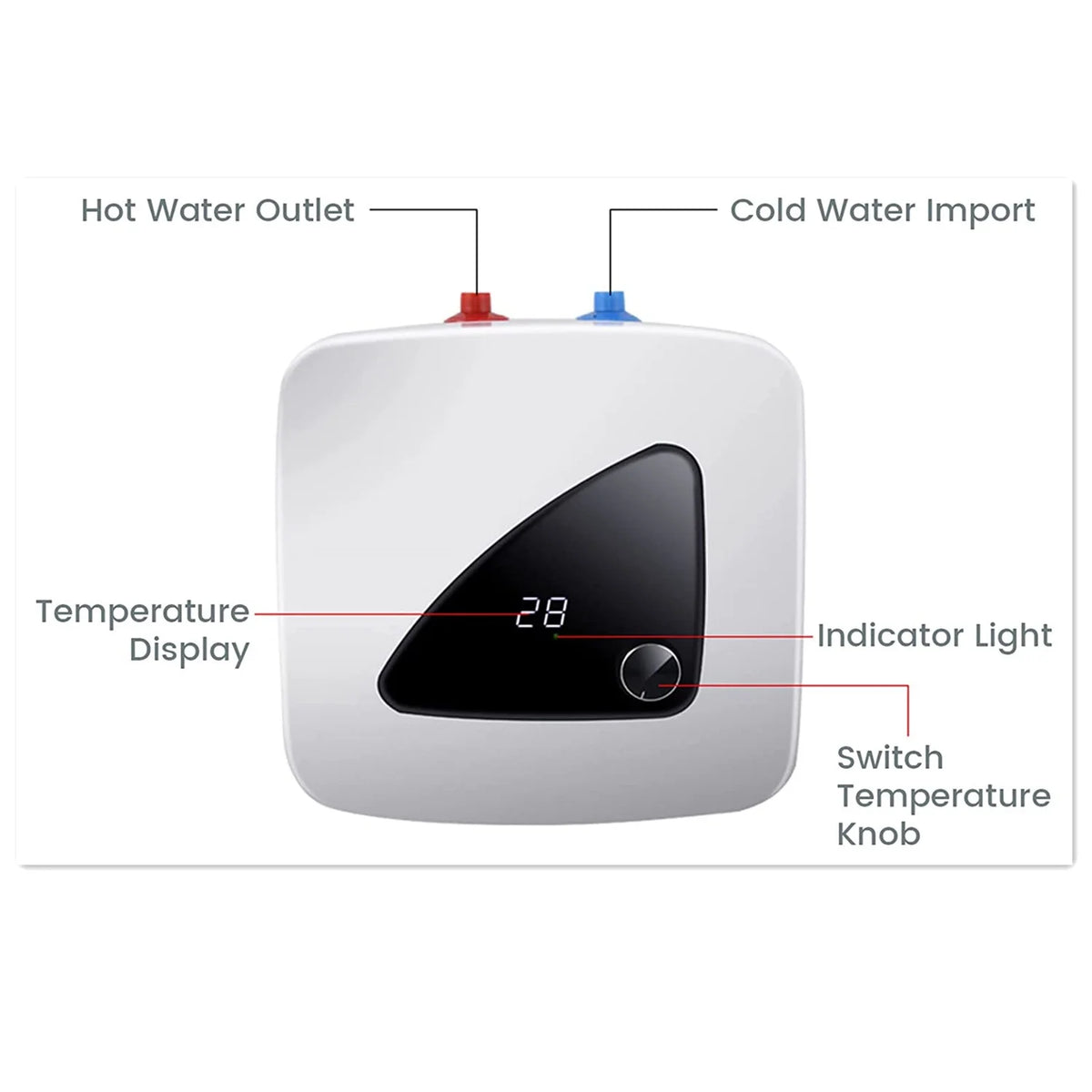 1500W 6L Compact Electric Water Heater B4333