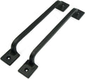 Black Cast Iron Pull Handles 12 inch Set of 2 T836