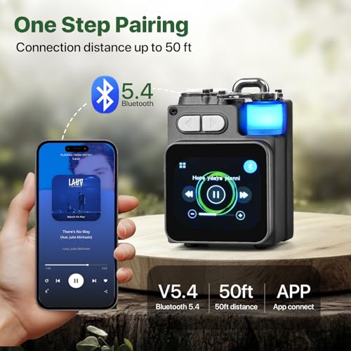 Mini Bluetooth Speaker with Touchscreen W931291