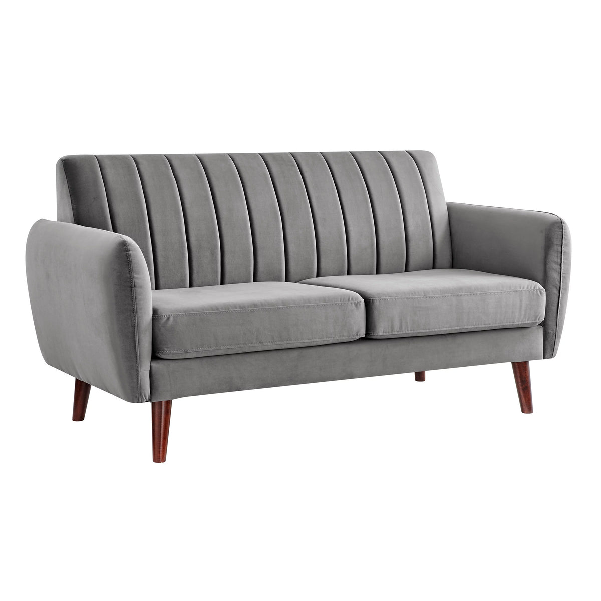 Grey Flannel Sofa and Loveseat Set V539