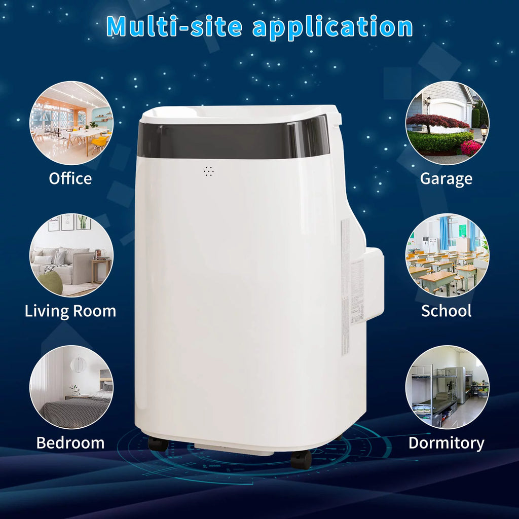 Portable Air Conditioners Fan, 10,000 BTU, with Dehumidifier, Remote Control & Window Kit Q675781