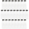 25 pcs Clear Plastic Juice Bottles with Caps Z53544