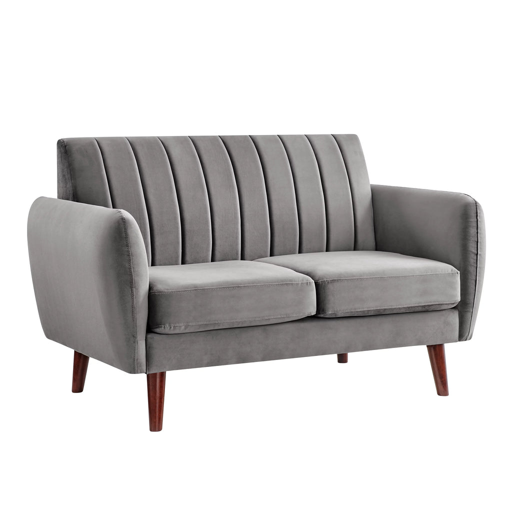 Grey Flannel Sofa and Loveseat Set V539