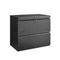 Black Metal Storage Cabinet with Adjustable Shelves O8030