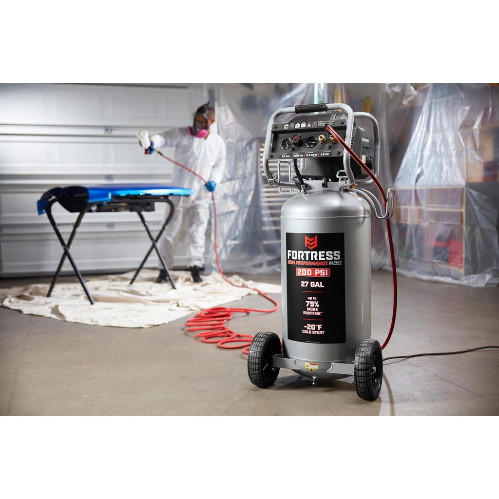 27 Gallon 200 PSI Oil-Free Vertical Air Compressor L100