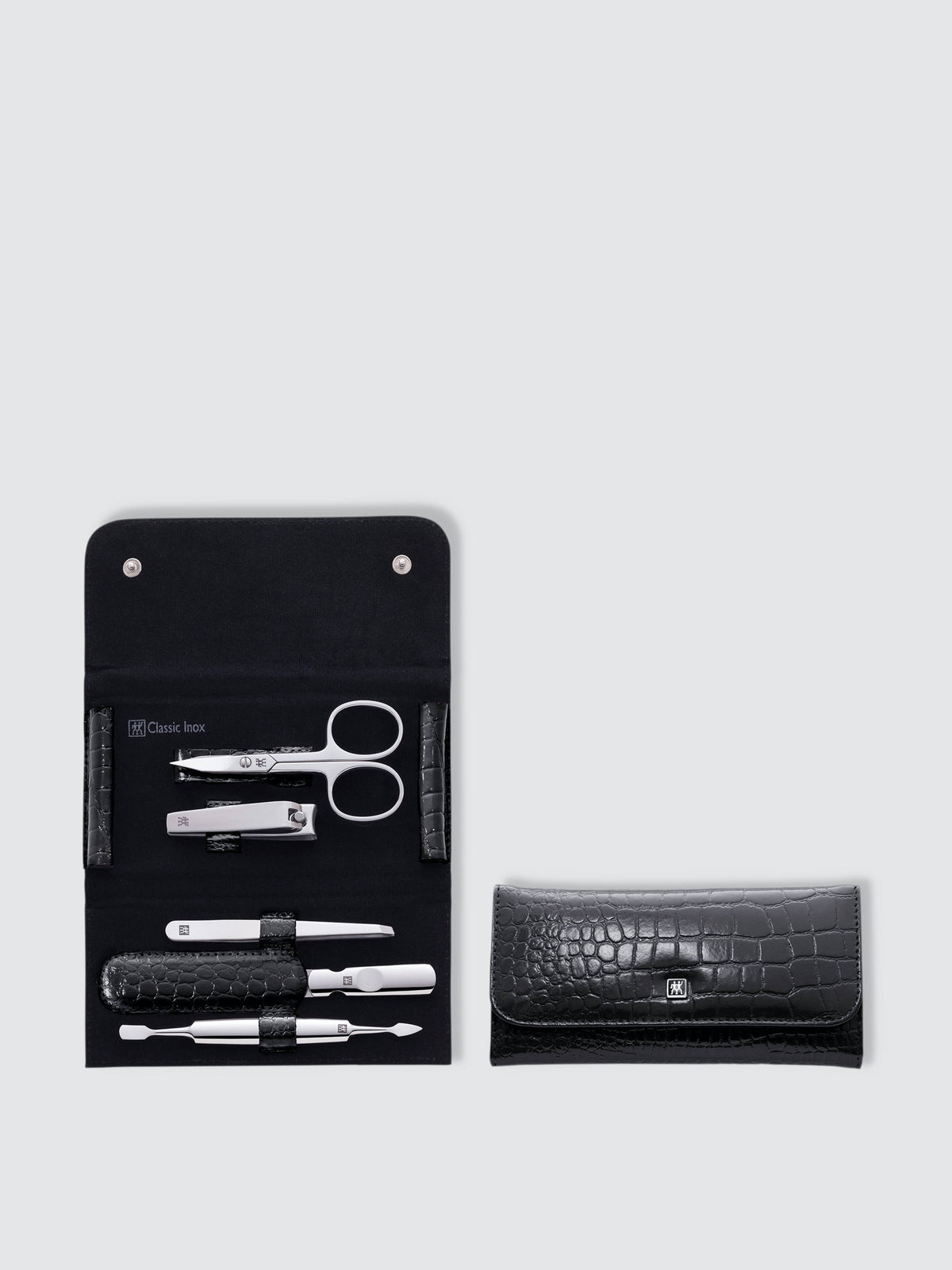 6-Pc Snap Fastener Case - Black A493