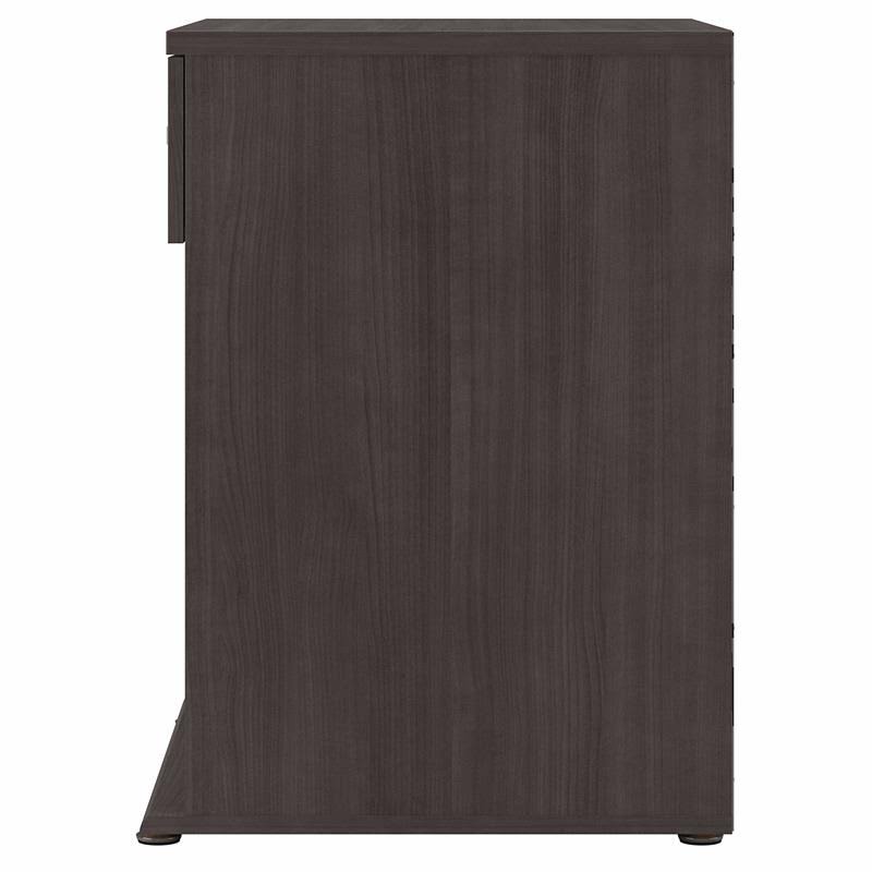 Storm Gray Floor Storage Cabinet with Drawer and Shelves D82058