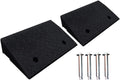2PCS Curb Ramps 4.3" Height Heavy Duty Driveway Car Ramps I41218