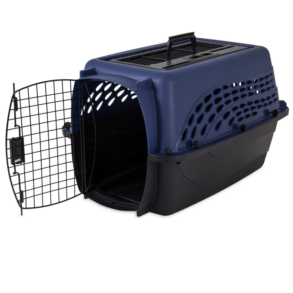 Blue 24 2-Door Plastic Pet Carrier A222