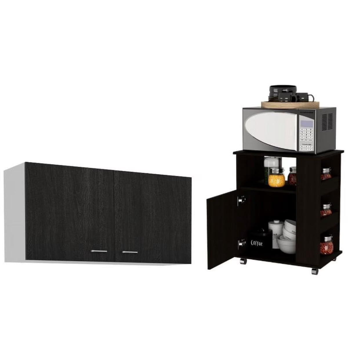 2-Piece Microwave Cabinet Set M543