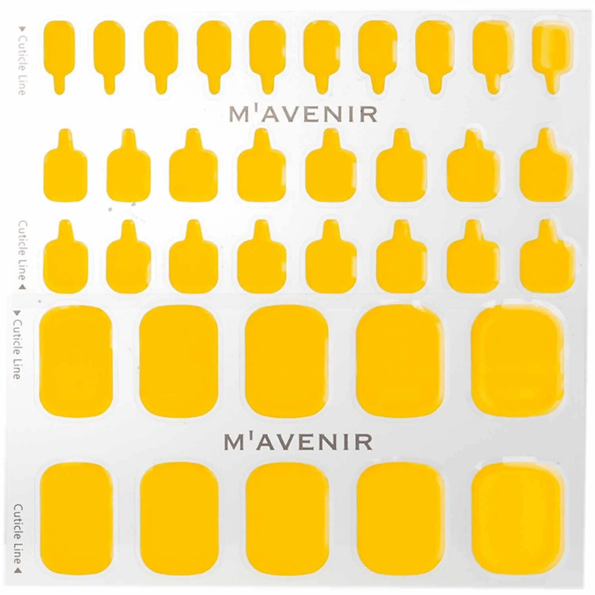 Yellow Pumpkin Nail Sticker 32pcs T919
