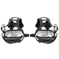 9/16'' Platform Bicycle Pedals with Toe Clip Foot Straps Y504119