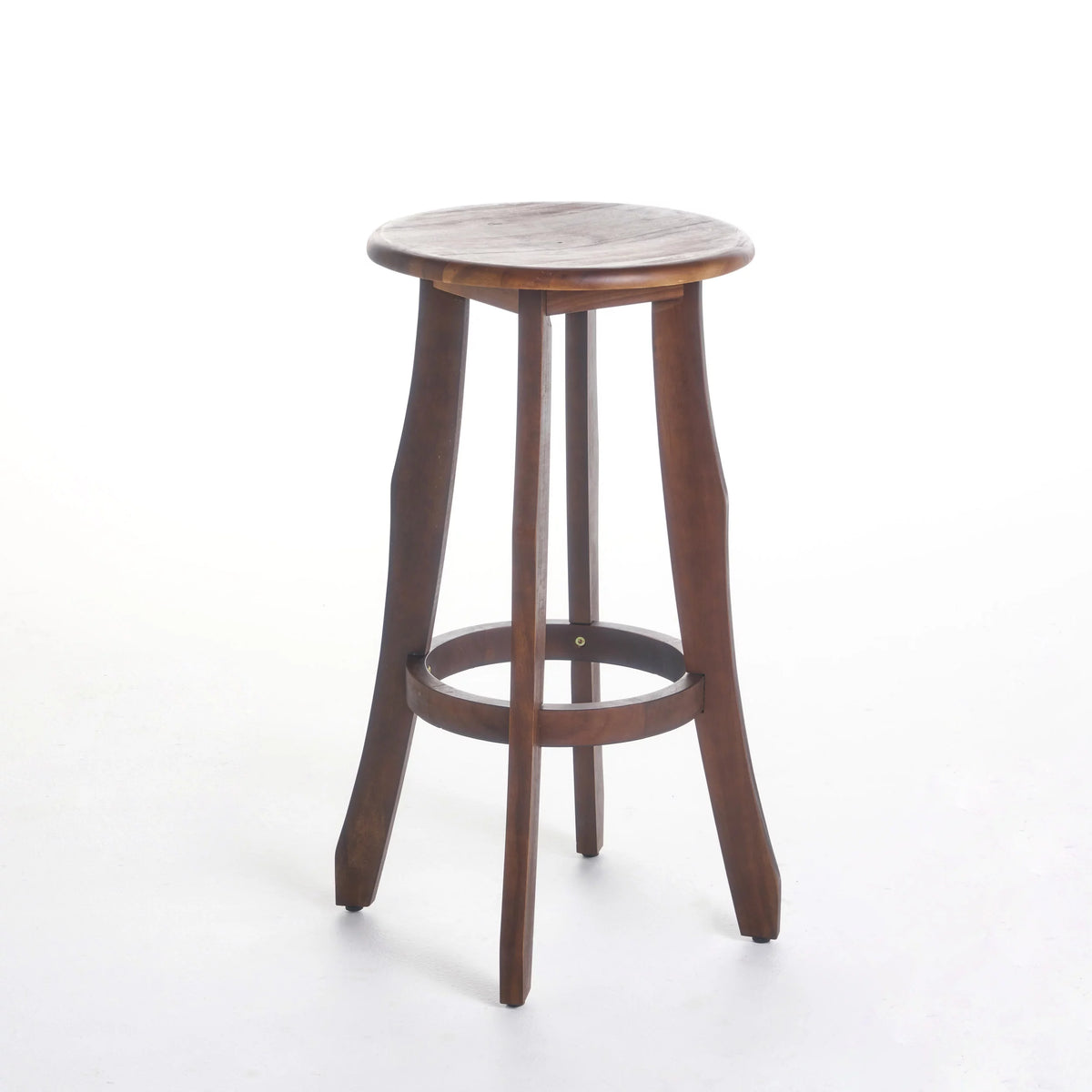Acacia Wood Barstools, Set of 2, Dark Brown A918