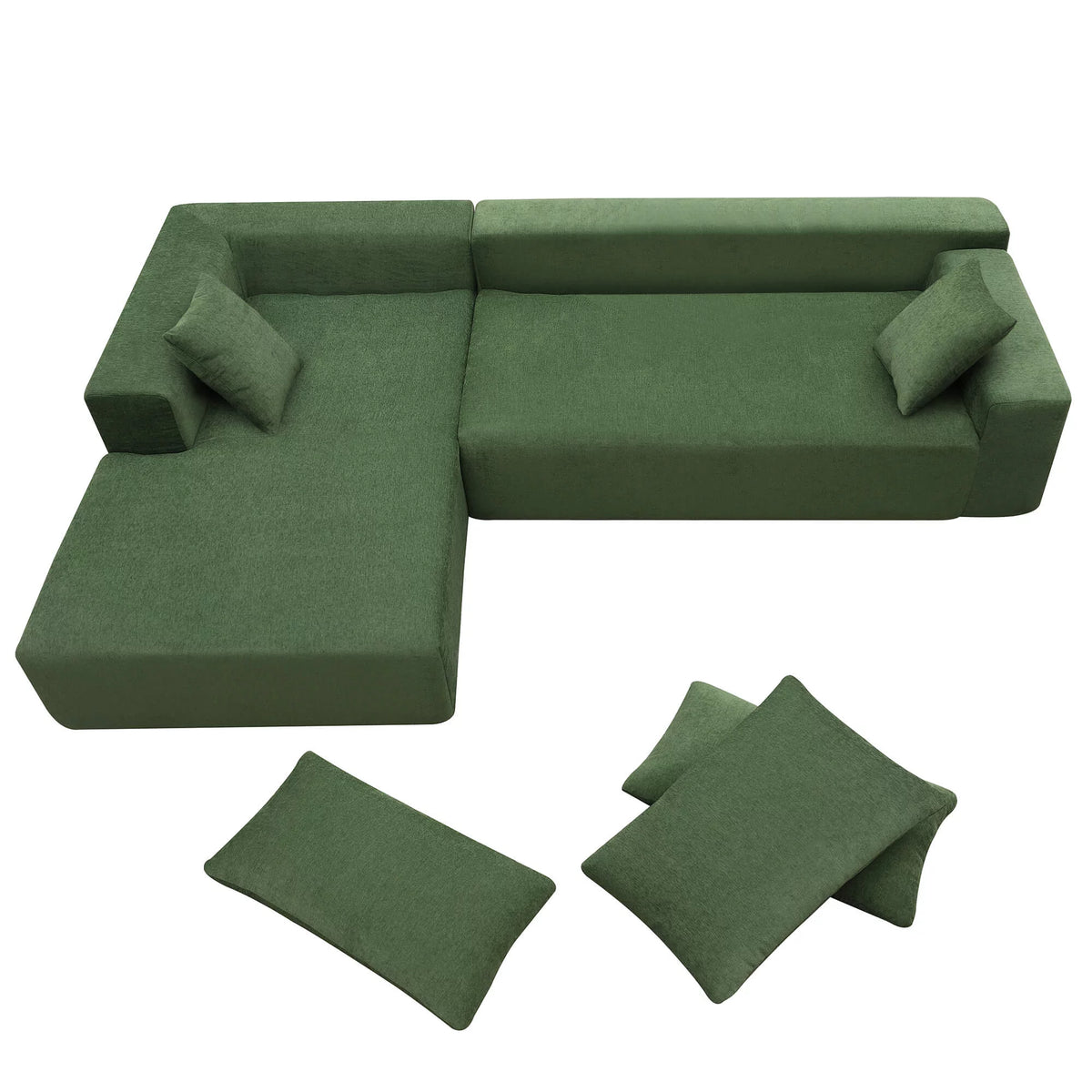 L-Shape 3 Seat Sectional Couch L9836