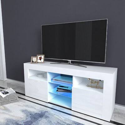 Modern High-Gloss LED TV Cabinet E8836