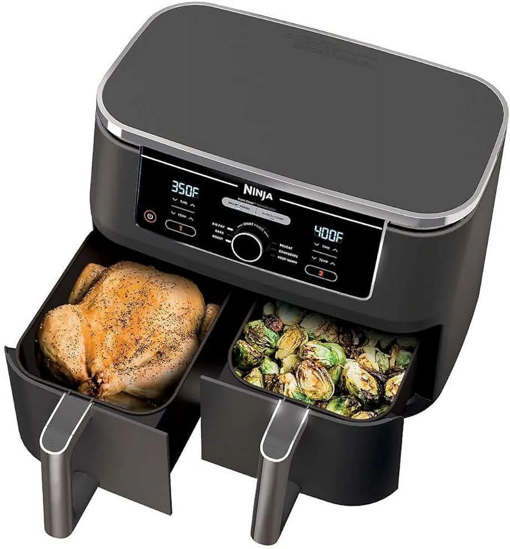 Ninja Foodi 6 in1 10qt XL 2 Basket Air Fryer DualZone Technology - Grey K409