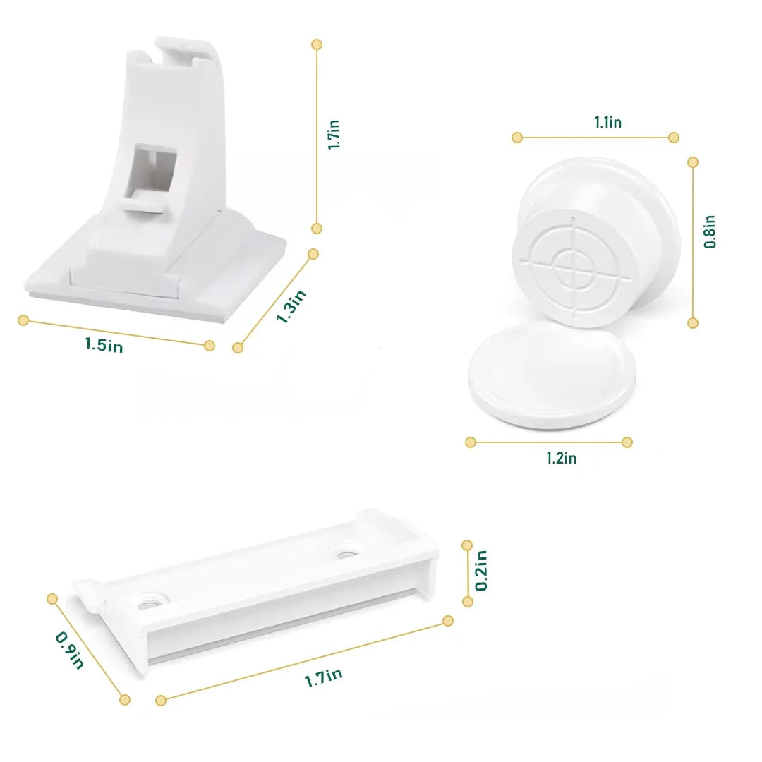 24 Outlet Covers with 12 Magnetic Cabinet Locks and 6 Safety Strap Locks J84083