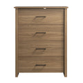 4 Drawer Walnut Finish Dresser D88189
