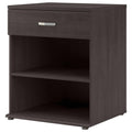 Storm Gray Floor Storage Cabinet with Drawer and Shelves D82058