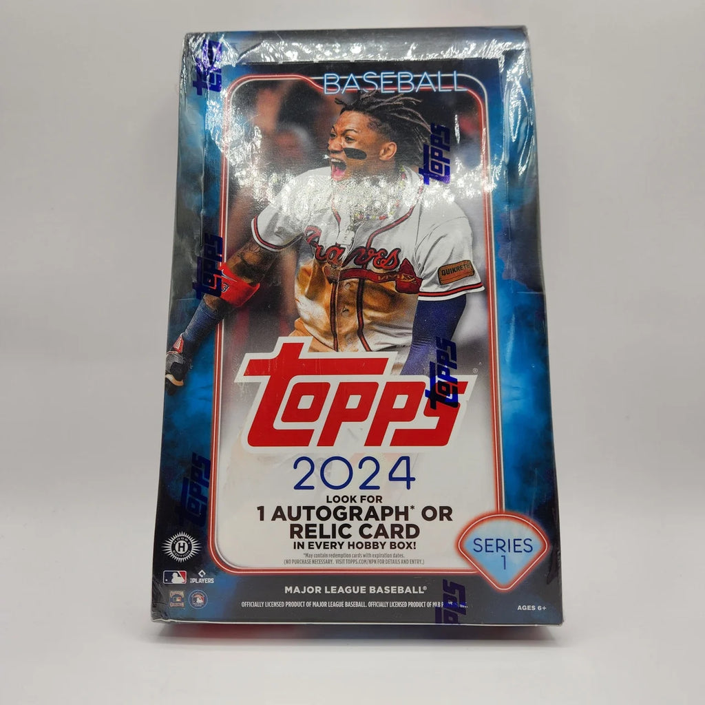 2024 Series 1 Baseball Trading Card HOBBY Box (20 Packs, 1 Autograph & 1 Relic Card) N15304