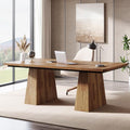 63-Inch Black Executive Desk Y93192