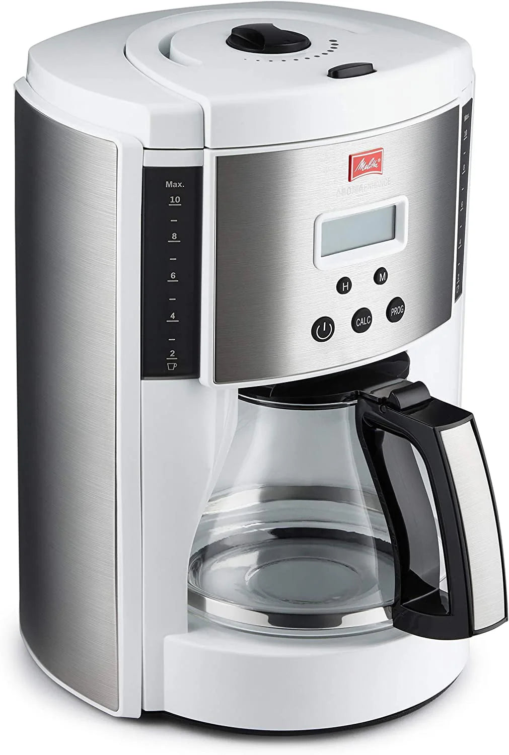 White 10 Cup Stainless Steel Drip Coffee Maker W37234