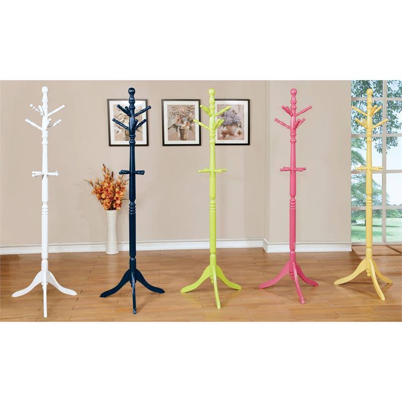 Pink Wood Kids Coat Rack I97402