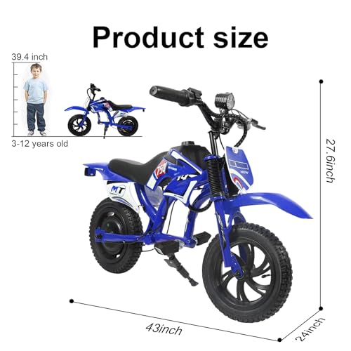 Blue 25.2V 300W Kids Electric Motorcycle Z814585